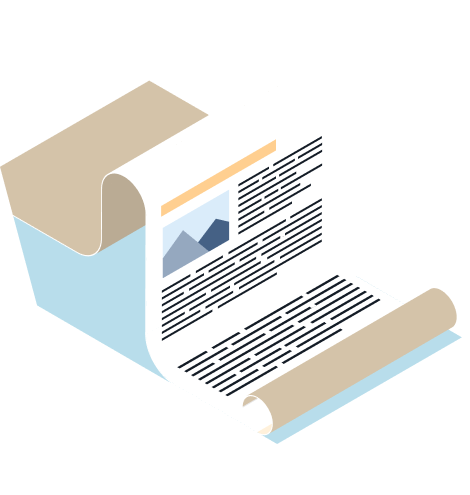 A vector of a newsletter