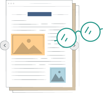 Vector of a informative page